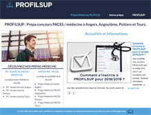 Tablet Screenshot of profilsup.fr
